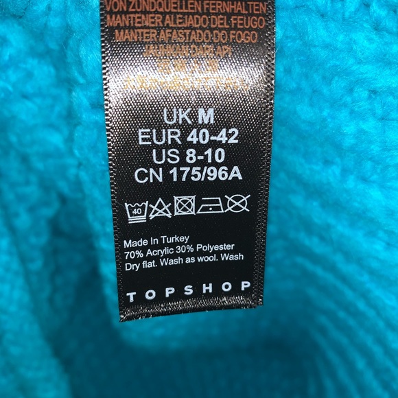 NWT TopShop | Mixed Stitch Roll Neck Sweater - Picture 7 of 10